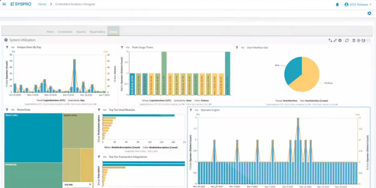 Syspro ERP screenshot